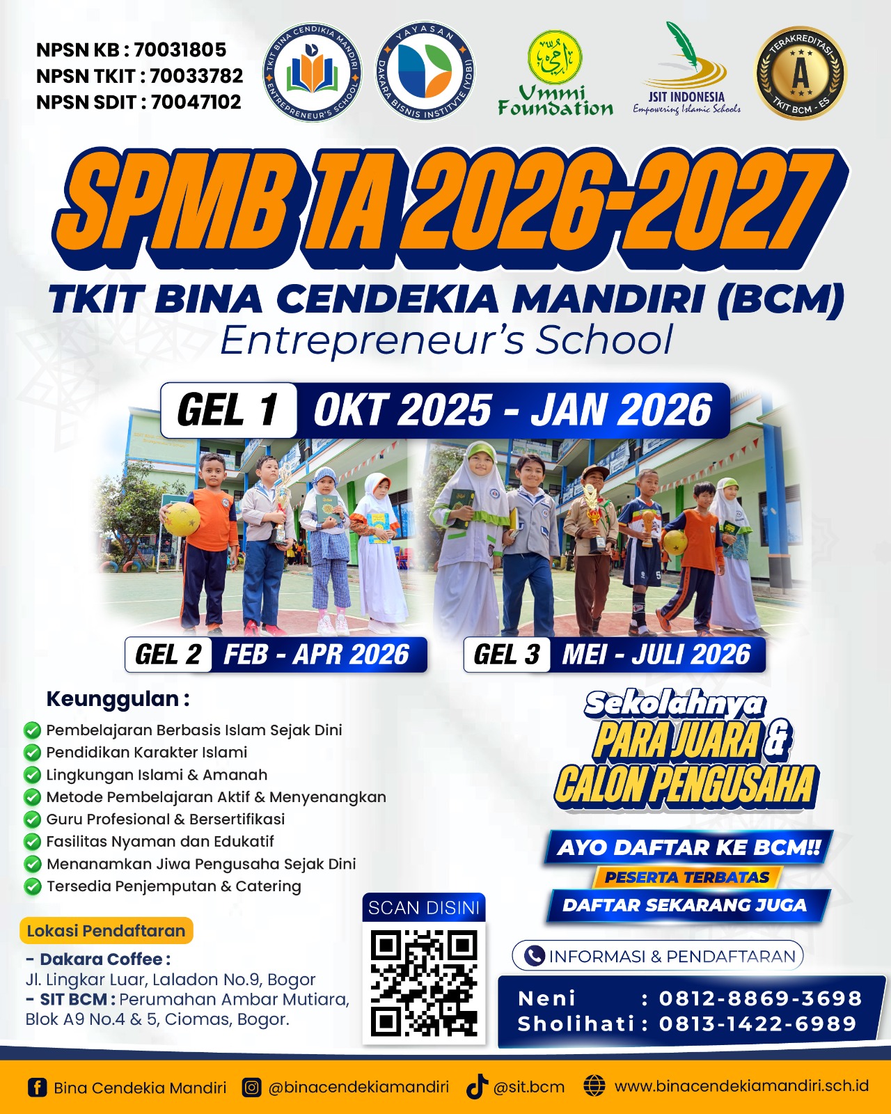 SPMB TKIT BCM TA. 2026/2027